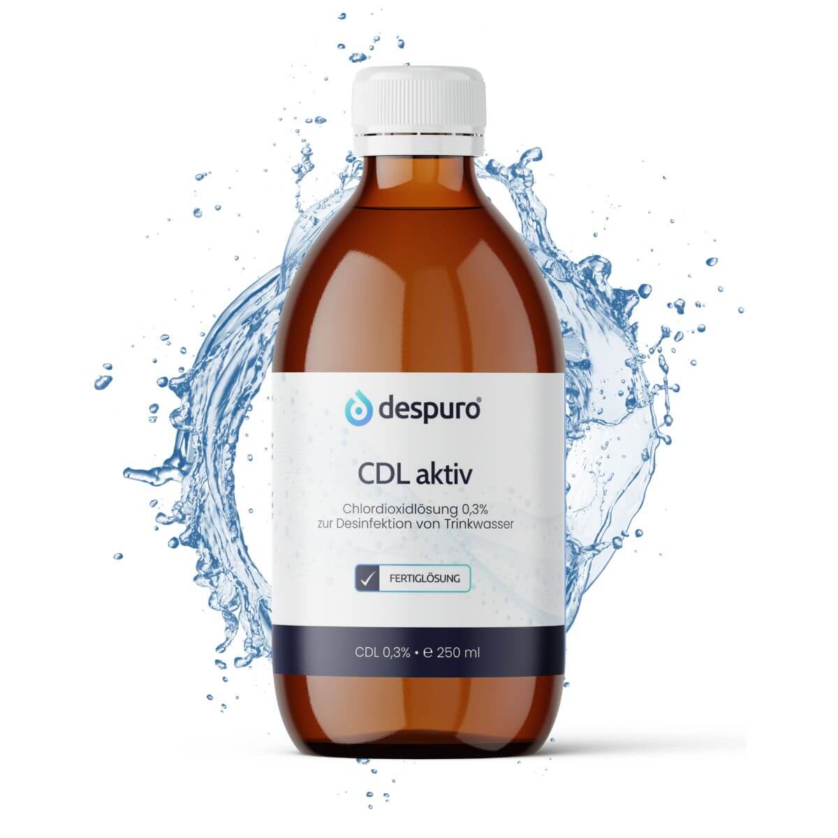 CDL 0,3% 250 ml Chlordioxid Lösung Braunglasflasche mit gratis Pasteurpipette